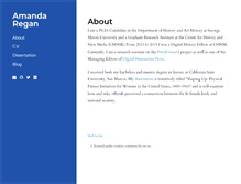 Tablet Screenshot of amanda-regan.com
